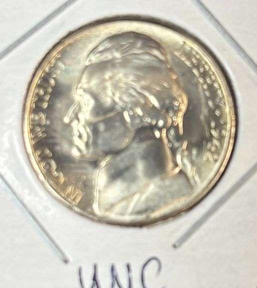 1942-S UNITED STATES WARTIME SILVER NICKEL, UNCIRCULATED image