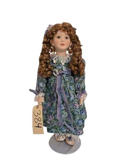 APPROX. 24” FELT DOLL W/ METAL STAND image