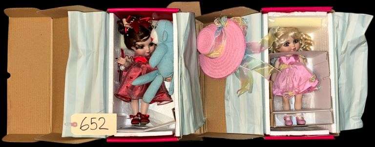 TWO LARGER NEW IN BOX 12 INCH MARIE OSMOND DOLLS (EASTER BONNET ON IT AND ADORING HEARTS ADORA BELLE DOLLS) image