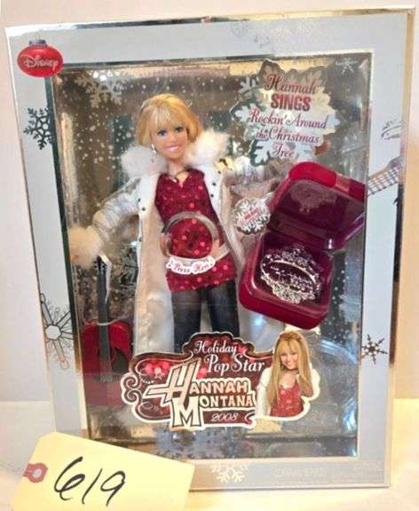 HANNAH MONTANA "HOLIDAY POPSTAR" DISNEY DOLL image