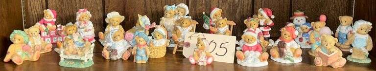 APP. 24 CHERISHED TEDDY FIGURINES: EBENEZER SCROOGE, SNOWFUN WHEN YOU'RE NOT AROUND, YOU'RE A BEAR'S BEST FRIEND, YOU'RE AT THE TOP OF MY LIST, HERE'S SOME CHEER TO LAST THE YEAR, ETC. image