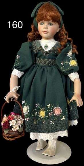 ANNE OF GREEN GABLES PORCELAIN DOLL APPROX. 26” TALL - MARKED 0723 image