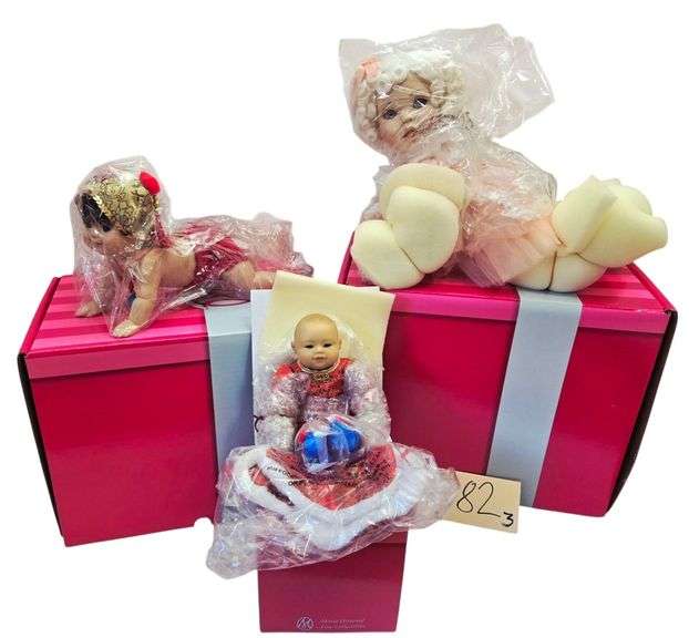 3 PORCELAIN MARIE OSMOND DOLLS: SHAO PANG TINY TOT, “BALA” APPROX. 10”, “TUTTI” APPROX. 10” image