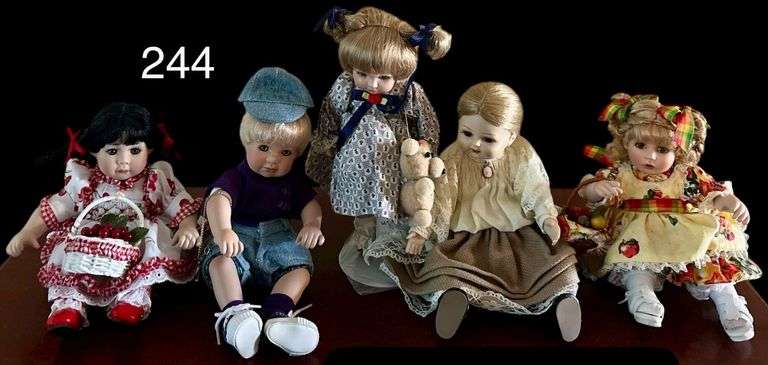 FIVE MARIE OSMOND TINY TOT DOLLS image