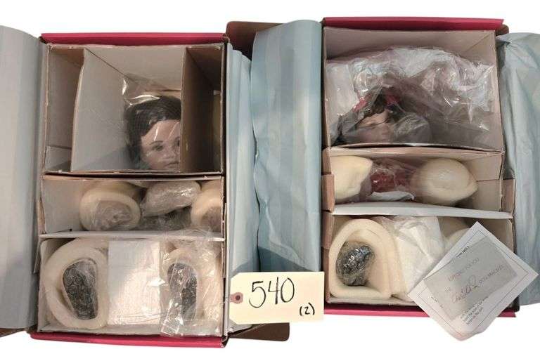 2 MARIE OSMOND PORCELAIN DOLLS APPROX. 13” SITTING HEIGHT - “BABY ELVIS” AND “CONFIDENCE” image