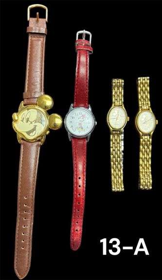 4 MICKEY MOUSE LORUS BRAND WATCHES image