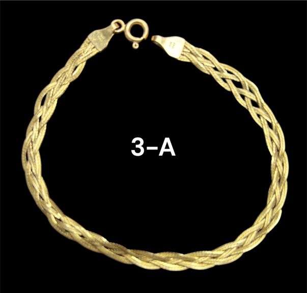 14K YELLOW GOLD BRACELET, APPROXIMATELY 6 3/4" - 2.50 GRAMS image