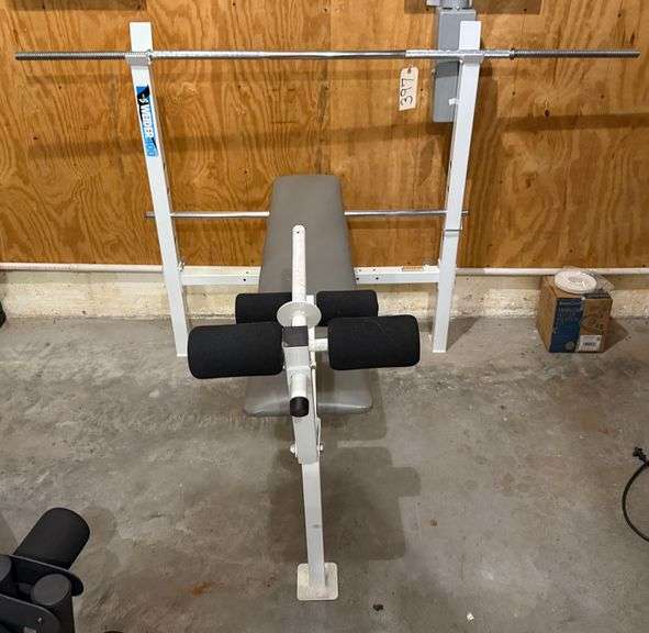 WEIDER 400 WEIGHT BENCH WITH LEG PRESS image