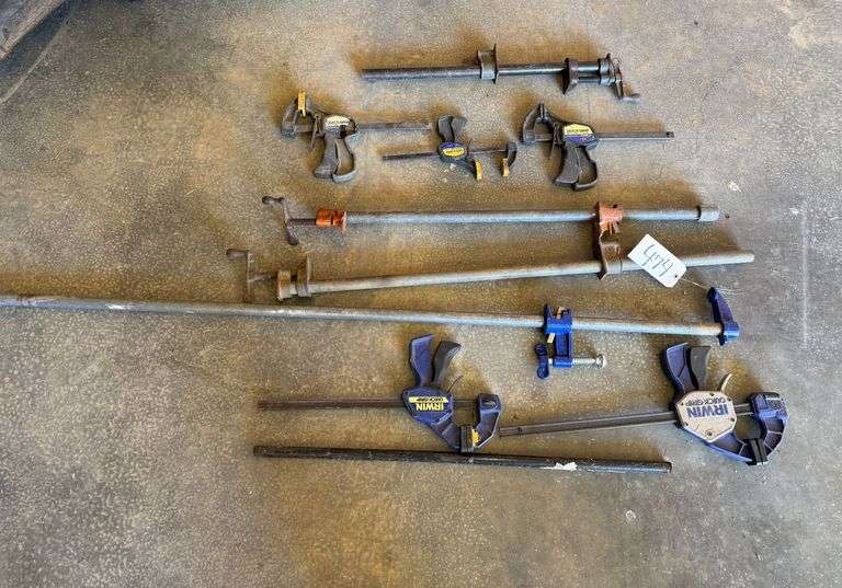 IRWIN QUICK GRIP BAR CLAMPS AND OTHER METAL CLAMPS image