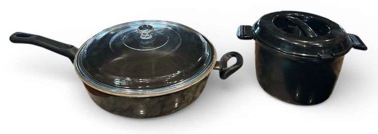SAUTÉ PAN W/ GLASS LID, THE PAMPERED CHEF RICE COOKER PLUS image