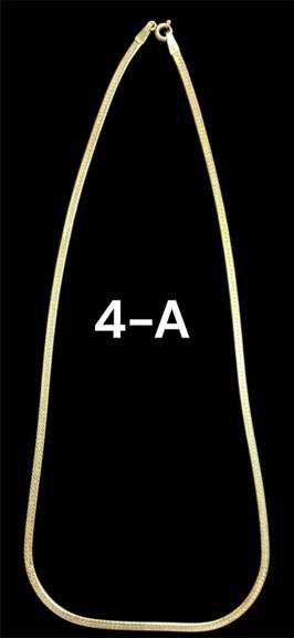 14K YELLOW GOLD NECKLACE, APPROXIMATELY 18", ITALY - 6.13 GRAMS image