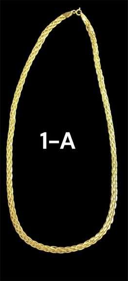 14K YELLOW GOLD NECKLACE, APPROX. 17" IN LENGTH - 6.72 GRAMS image
