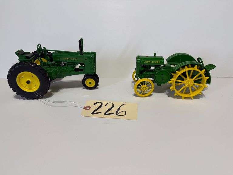 JOHN DEERE G ERTL DIE-CAST MODEL TRACTOR, JOHN DEERE “STEEL WHEEL” DIE-CAST MODEL TRACTOR image