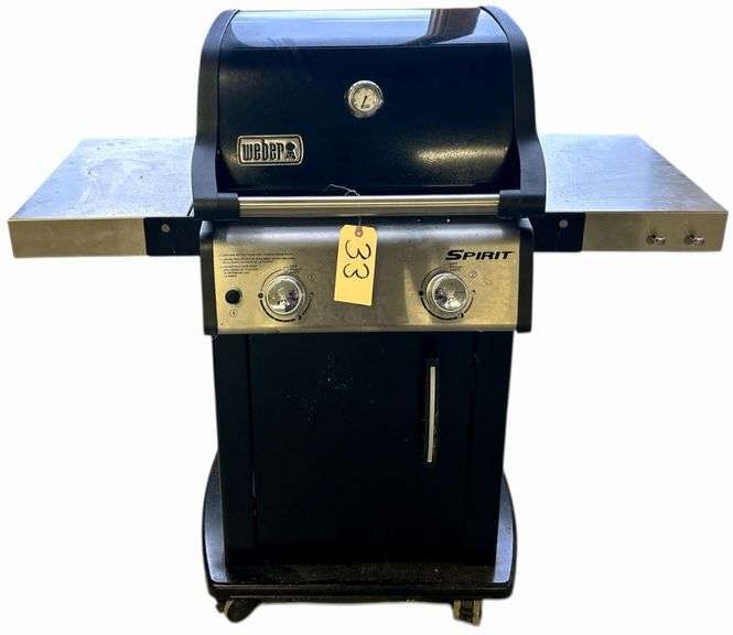 WEBER SPIRIT GRILL WITH COVER - 2 BURNER WITH PROPANE TANK image