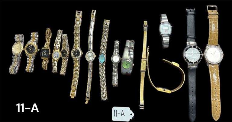 ASSORTED LADIES AND OTHER WATCHES TO INCLUDE PULSAR, TIMEX, DUFONTE, SEIKO, CARVELLE BY BULOVA, ANNE KLEIN, ELGIN, CITIZEN, WATCH IT, ELKON, PONTIAC, OLEG CASSINI, ETC. image