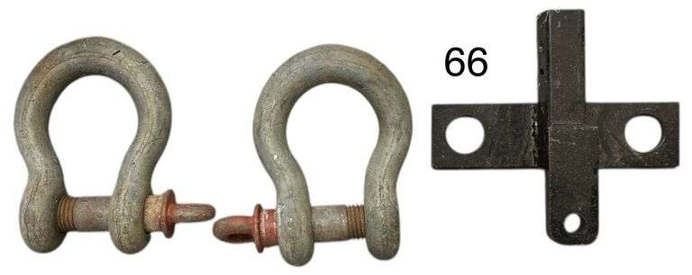 2 CROSBY ANCHOR SHACKLES, RECEIVER HITCH image