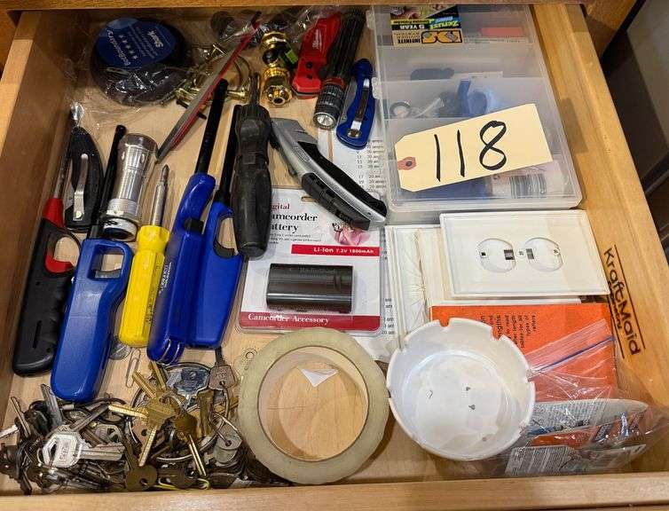 LIGHTERS, FLASHLIGHTS, HOSE ADAPTER, POCKETKNIVES, TAPE, RECEPTACLE COVERS, SWITCH COVERS, BATTERIES, ETC. image