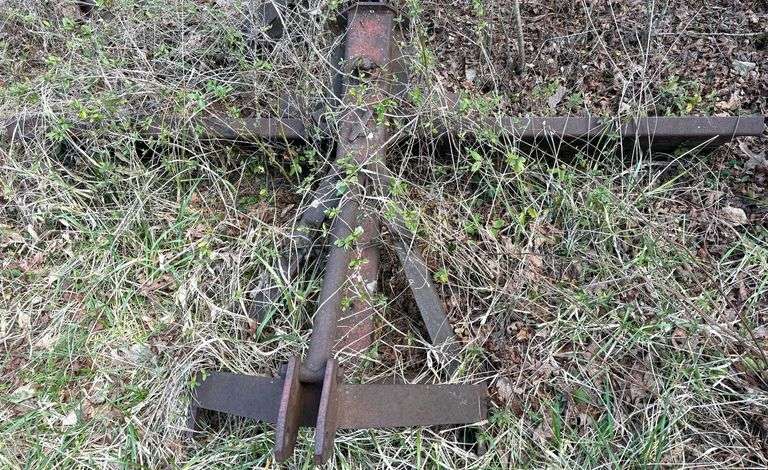 7’ GRADER BLADE, BURCH PLOW WORKS 4 BLADE CULTIVATOR