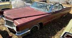 1970 CONVERTIBLE CADILLAC DEVILLE. HAS TENNESSEE TITLE. HAS KEY. VIN: F0327452