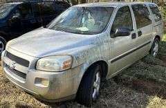2007 SILVER CHEVROLET UPLANDER LT - HAS KEY - HAS TENNESSEE TITLE. VIN: 1GNDV23197D182925