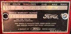 FORD FAIRLANE 500, ENGINE BLOCK ONLY, HAS TENNESSEE TITLE.  ON TRAILER