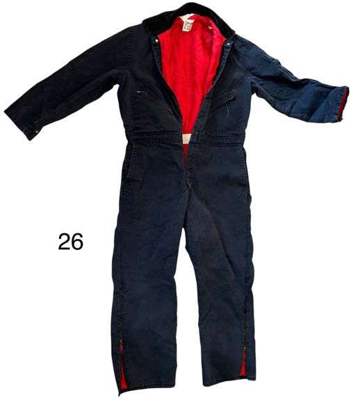 LOT OF ASSORTED MEN’S CLOTHING TO INCLUDE: WALLS COVERALLS, BIG SMITH JACKET 2XL, COLUMBIA 2XL LIGHT JACKET, PORT AUTHORITY 3XL VEST, COLUMBIA RAIN JACKET XL, CARHARTT 2XL JACKET, ST. JOHN’S BAY JACKET 2XL, ETC. image