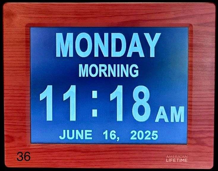 AMERICAN LIFETIME ELECTRIC DAY CLOCK image