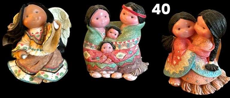3 VINTAGE ENESCO “FRIENDS OF A FEATHER” FIGURINES image