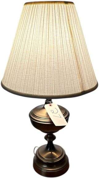 PAIR OF MATCHING ELECTRIC LAMPS - WORKING