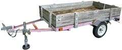 SINGLE-AXLE UTILITY TRAILER APPROX. 94" X 46.5"