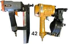 PASLODE 16 GAUGE PNEUMATIC FINISH NAILER - MODEL 3250/65 F16, PART NUMBER 403700; BOSTITCH N12 PNEUMATIC NARROW CROWN STAPLER
