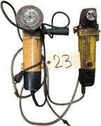 TWO ELECTRIC ANGLE GRINDERS: POWER PRO 4½" MODEL (110V, 60HZ) AND 1 OTHER
