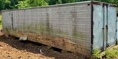 GREAT DANE SEMI TRAILER BOX - APPROX. 38' X 8' OUTER DIMENSIONS - BUYER RESPONSIBLE FOR REMOVAL