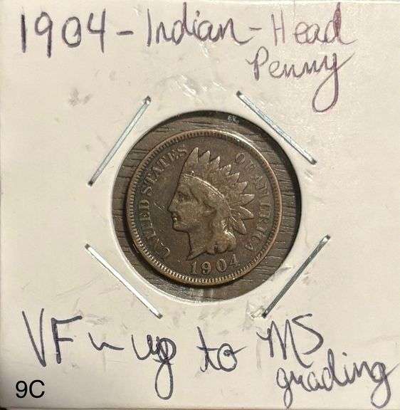 1904 INDIAN HEAD CENT - VF UP TO MS GRADING, EXCELLENT AESTHETIC APPEAL image