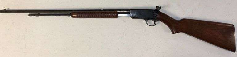 WINCHESTER .22 CALIBER S, L, OR LR, MODEL 61, ROUND BARREL, PUMP RIFLE, REDFIELD SIGHT, SN 159834 image