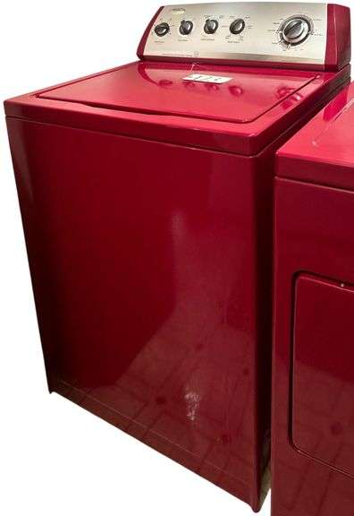 WHIRLPOOL RED WASHING MACHINE