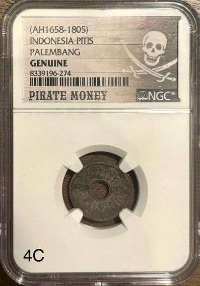 INDONESIA PITIS PALEMBANG PIRATE MONEY, NGC GRADED image
