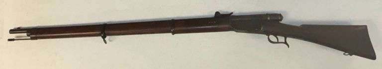 W.V. STEIGER THUN MILITARY RIFLE, FULL MILITARY STOCK AND RAM-ROD, APPEARS TO BE NUMBERS MATCHING, BOLT ACTION, WALNUT STOCK, 32” BARREL TO RECEIVER, APPROX. 51” OVERALL image