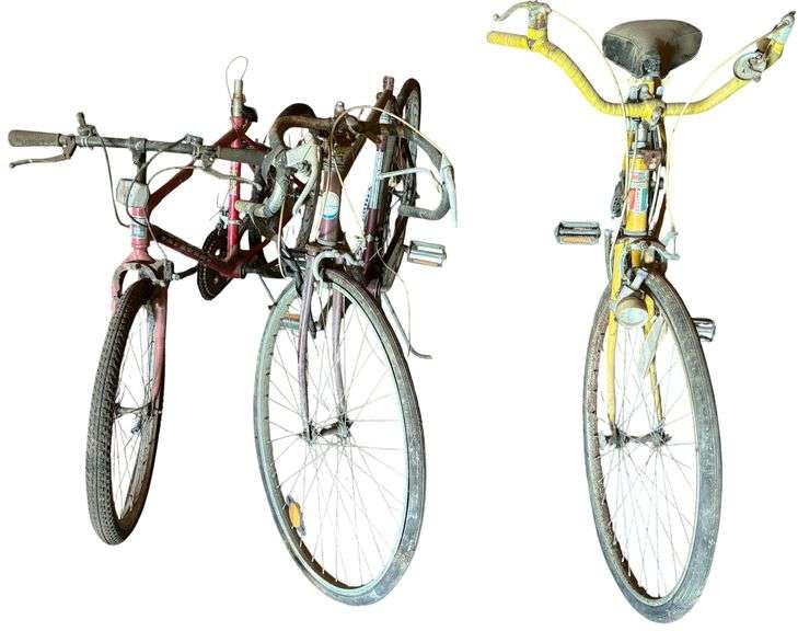 3 VINTAGE BICYCLES AS-FOUND: K-MART ALL-PRO, SEARS ROEBUCK AND CO. JED WILLIAMS, MURRAY USA LAWRENCEBURG TN
