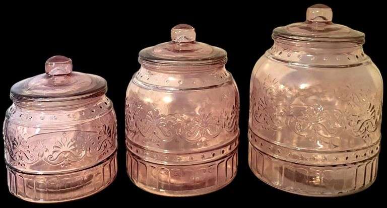THE PIONEER WOMAN 3-PIECE GLASS CANISTER SET image