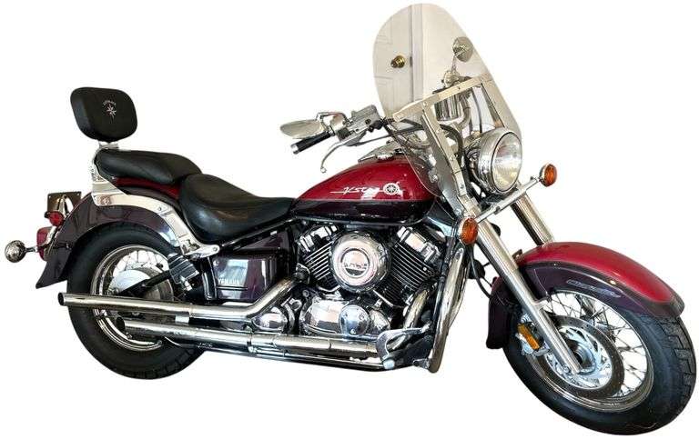 2000 YAMAHA V STAR CLASSIC V6A RS MOTORCYCLE - 19,859 MILES - HAS TITLE - VIN: JYAVM01E0YA013319 - STARTS, BUT APPEARS TO HAVE CARBURETOR ISSUE