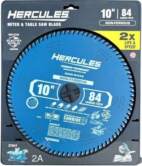HERCULES 10" MITER & TABLE SAW BLADE NEW IN PACKAGING