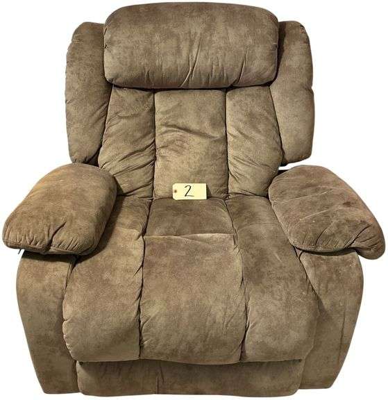 LIGHT GRAY POWER LIFT RECLINING CHAIR (MISSING ELECTRIC PLUG-IN) image