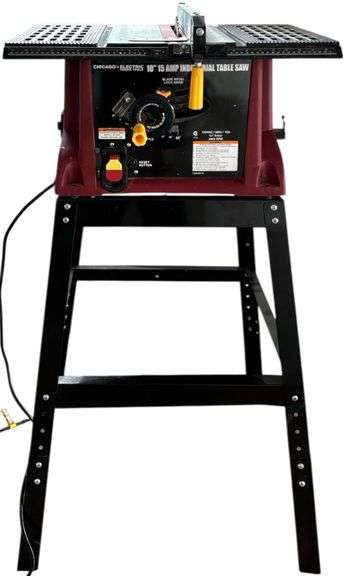CHICAGO ELECTRIC 10" 15 AMP INDUSTRIAL TABLE SAW