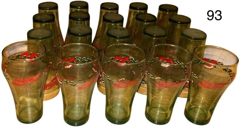 20 COCA-COLA CHRISTMAS GLASSES image