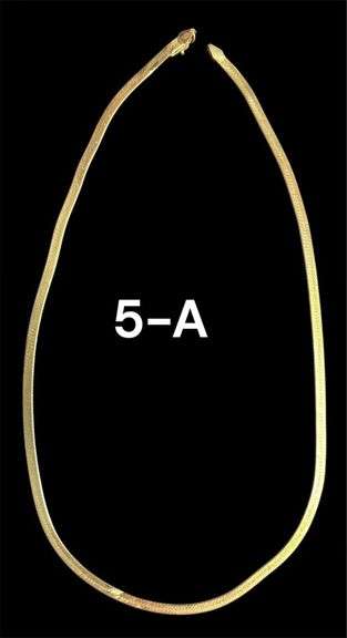 14K GOLD HERRINGBONE STYLE NECKLACE, APPROX. 18” - 7.03 GRAMS image