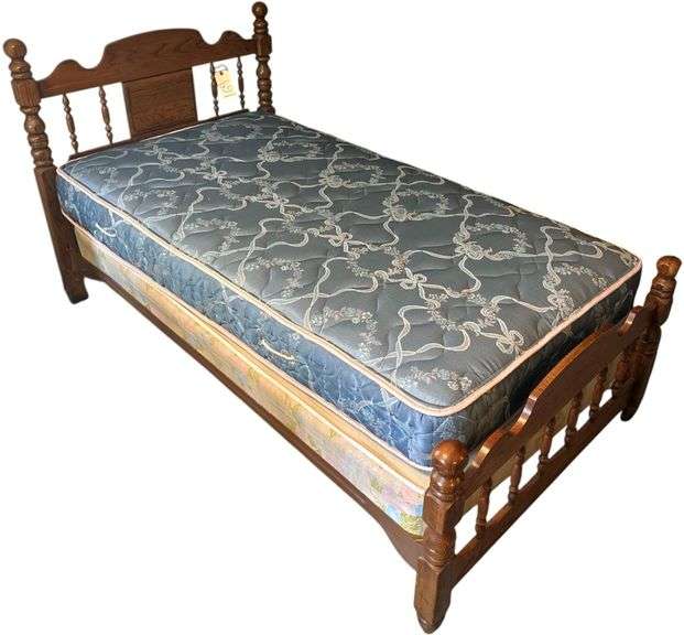 WOODEN TWIN SIZE BED FRAME image