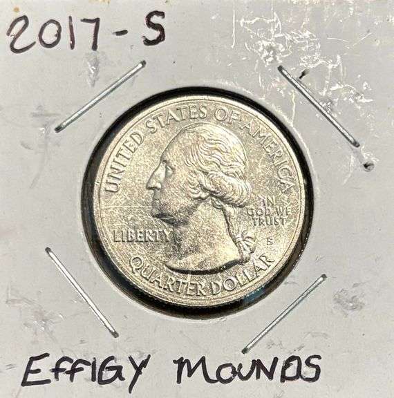 2017-S “EFFIGY MOUNDS” QUARTER - NICE LUSTER image