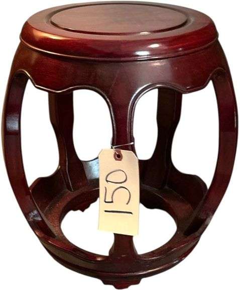 ORIENTAL DECORATIVE WOODEN PLANT STAND image