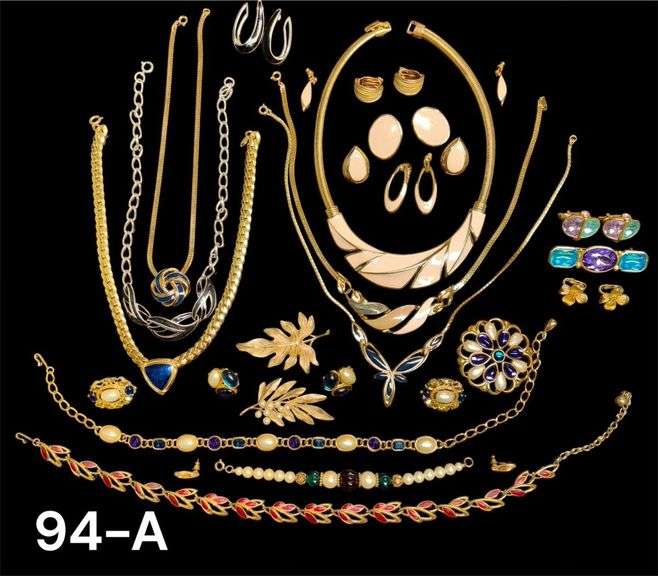 LOT OF NICE COSTUME JEWELRY - ALL TRIFARI BRAND image